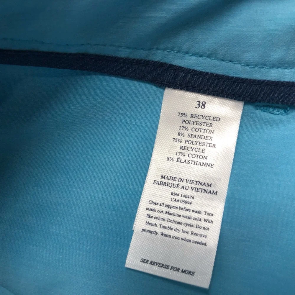 Faherty all day shorts, 9”, blue, NWT